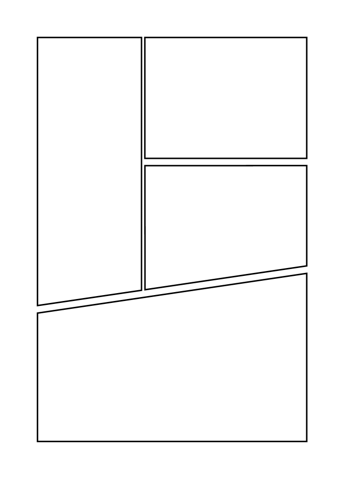 取り込み元のコマ割り画像