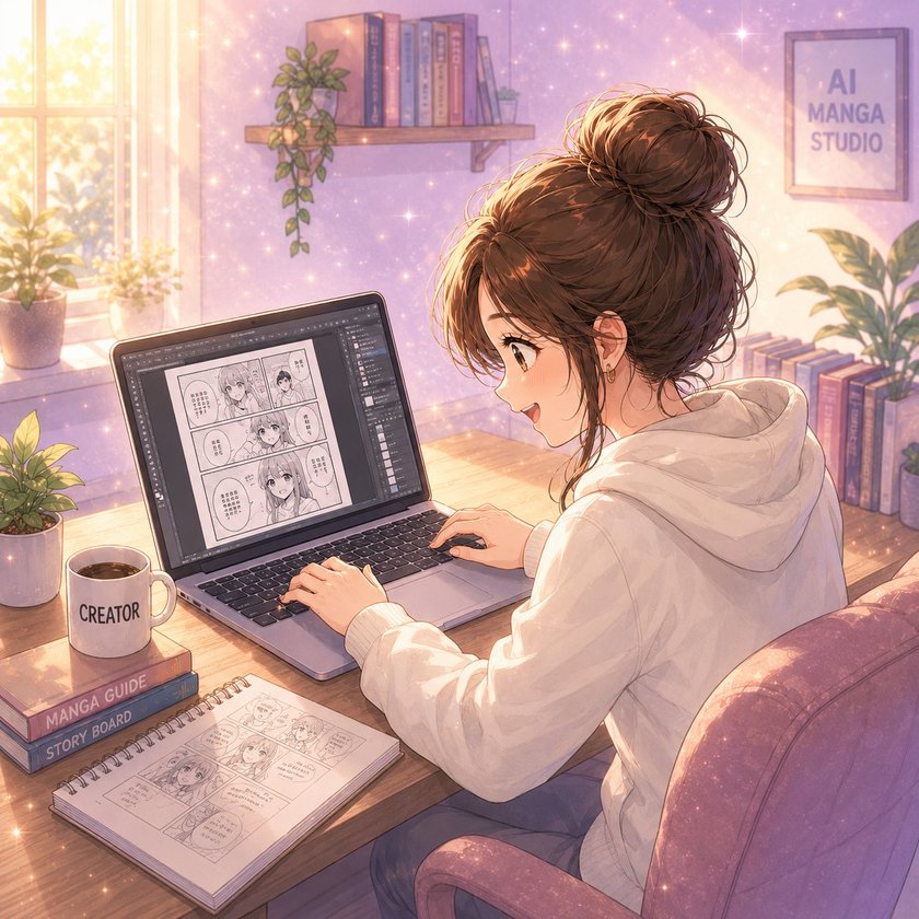 使用 AI 漫畫Studio 製作漫畫的創作者